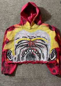 Hoodie Men DTG printed Red