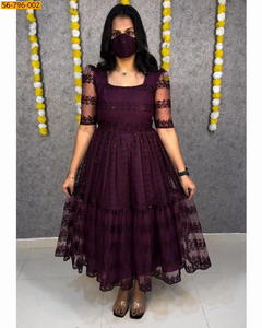Fancy Net Embroidered Frock