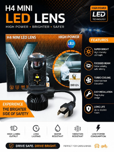 H4 Mini LED Lens Headlight Bulb 12V/24V High Power Projector Lens with Cooling Fan for Bikes & Cars

TAJ REDIUM & CAR DECOR MANDAWARI