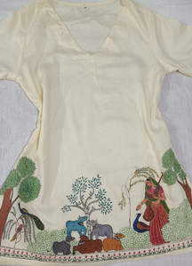 Handpainted Short Kurti
