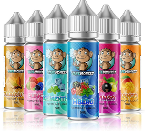 Pack of Six vape Flavours 50ml - 1 Quantity Left