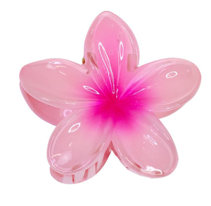 Pink Flowers Claw Clip