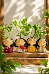 Girl Pot + Plant