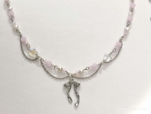 Coquette Crystal Layerd Necklace
