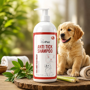 Pee Anti Tick & Flea Dog Shampoo 450ml | Natural Tick Control & Deep Cleansing for Dogs