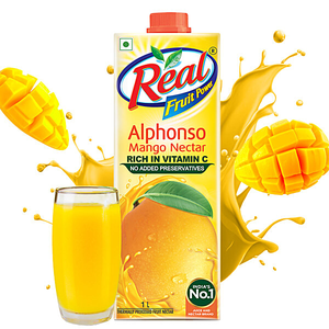 Real Alphonso Mango Nectar 1L - Buy 1 Get 1 Free