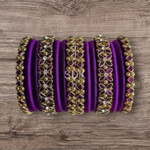THREAD BANGLE VILOET LAVENDER 🪻 14 PC SET