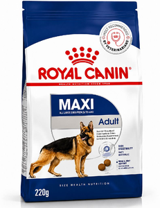 Royal Canin Maxi Adult Dog Food, 220 Grams, Dry Food, Supports Digestive Health & Optimal Health, Provides Bone & Joint Support