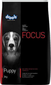 Drools Focus Puppy Super Premium Dog Food, 3kg