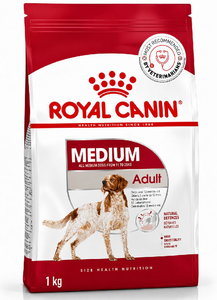 Royal Canin Medium Adult Dog Food, 1 Kg, Dry Food, Provides Muscle Mass, Supports Complex Natural Defense & Optimal Health Support