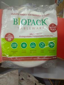 9inch Biodegradable Plat Round ( 25)Pc