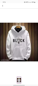 Hoodie In White Colour