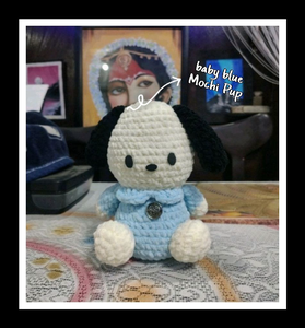 Baby Blue Mochi Pup🐶 | Handmade Crochet Teddy Bear