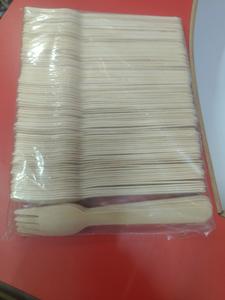 Wooden Fork Medium 1pkt (100)Pc