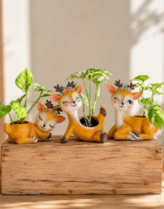 Deer Pot And Plant