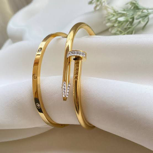 18k Gold Plated Love Bangle