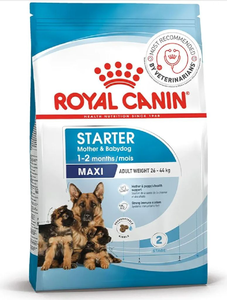 Royal Canin Maxi Starter, Mother & Babydog Food, 1 Kg, Dry Food, Supports Complex Natural Defence & digestive health, Provides Gestation/Lactation Support, Supports Easy rehydration
