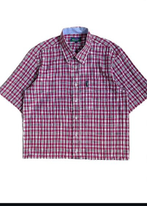 Boxy Shirt Red Croped