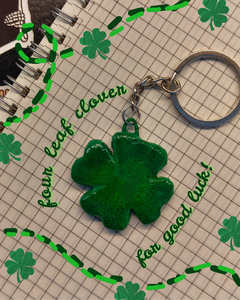 Clover Clay Phone Charm