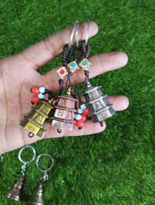 1  Piece 

Handmade Metal Pagoda Temple Keychain | Mini Tower Souvenir Charm | Decorative Hanging Pendant Gift 
TAJ REDIUM & CAR DECOR MANDAWARI