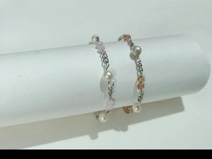 Blush & Pearl Dainty Bracelet