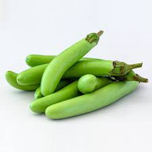 Brinjal Long Green (Approx 250g - 300g)
