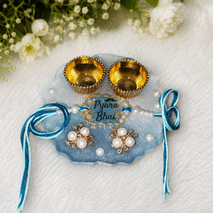 Resin Rakhi Thali Set