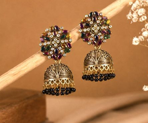 Antique Gold Jhumka