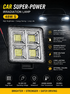 4 Inch LED Work Light – 2 Peace 
Super Bright Waterproof Driving Fog Light for Bike, Car, Jeep & Tractor 

TAJ REDIUM & CAR DECOR MANDAWARI