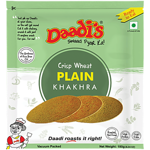 Daadis Crisp Wheat Plain Khakhra 180g